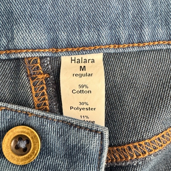 Halara Flex Denim Light Weight Straight Leg Size Medium NWOT - Picture 4 of 5